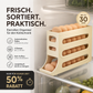 🔥HOT SALE🔥Multifunktionale 4-Schicht-Schiebe-Ei-Aufbewahrungsbox mit gekipptem Design