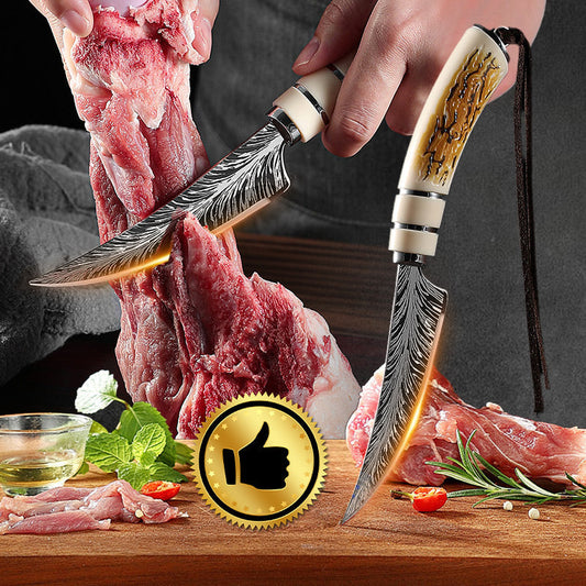 🔥HOT SALE🔪Sharp Curved Blade Boning Knife Set with Gift Box