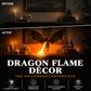 🐉 PROMO-BLITZ: 50% RABATT! 🔥 Drachenflammen-Dekoration – Seiden-PLA – Realistischer Flammeneffekt für Bücherregal & Halloween-Deko 🎃