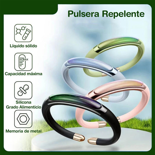 Pulsera Repelente de Mosquitos de Rápida Acción y Potente, Derivada de Plantas