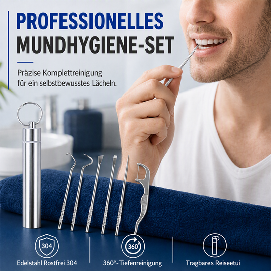💥Halber Preis⚡Edelstahl-Zahnstocher-Set | Hygienisch & Langlebig 🦷✅