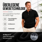 Herren-T-Shirt mit bedrucktem Revers und kontrastfarbenem Kragen