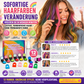🔥Letzter Tag: 50 % Rabatt!🌈 12-Farben-Set für temporäre Haarkreide mit Applikator