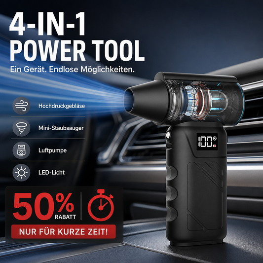 📢📢50 % RABATT !! ⏰Akku-Handstaubsauger im Mini-Format