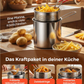 🍳 50% RABATT! 🍟 Multifunktionale Fritteuse aus Edelstahl 304 – Robust, hitzebeständig & vielseitig – Ideal für knuspriges Frittieren zu Hause ✨