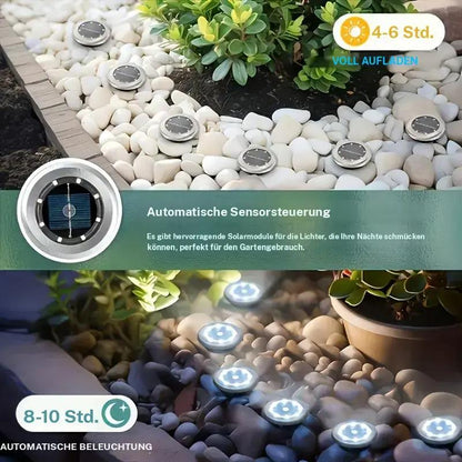 📢📢50 % Rabatt!! 🌙✨Solar-Bodenleuchten für Garten & Wege - Automatischer Sensor & wetterfest