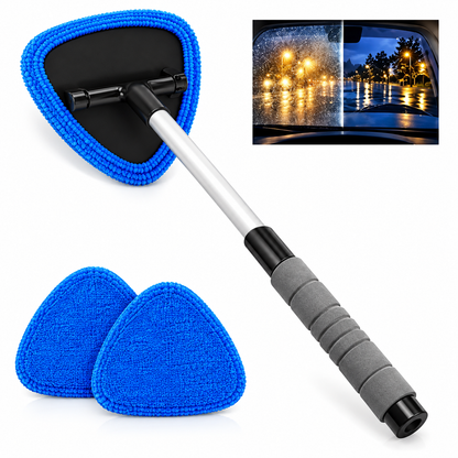 🥳2026 HOT SALE🥳💞ÜBER 50.000 VERKAUFT! 🚗🧽 50 % RABATT! Doppelte magnetische Autoglasreiniger | Streifenfreies Reinigungsset für Autoglas 🛡️💪