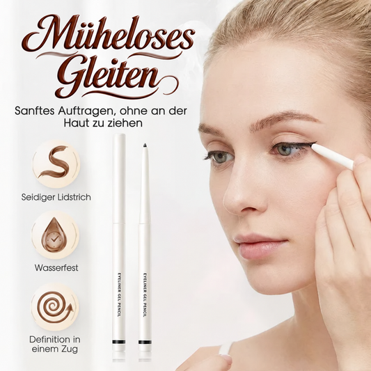 ⏳Zeitlich begrenztes Angebot⏳ Wasserfester Gel-Eyeliner-Stift mit 2-mm-Spitze – intensive Farbe in Carbonschwarz und Lavabraun