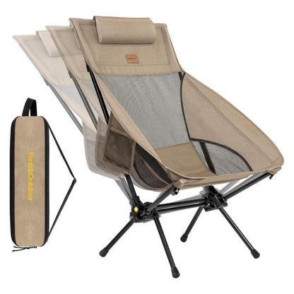 🪑 Campingstuhl, tragbar und leicht, bequem, klappbarer Schaukelstuhl mit Tragetasche für Camping, Wandern, Terrasse, Angeln, Belastbarkeit bis zu 113 kg, Campingliege, klappbarer Stuhl