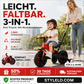 💥 50% Rabatt! 🚲 3-in-1-Kinderdreirad – Kinderwagen, Dreirad & Laufrad. Leicht (2,8 kg) & faltbar. Hochfester Kohlenstoffstahl, EVA-Räder. Für 2–6 Jahre, max. 90 kg. Rot/Blau/Rosa/Gelb 🛡️