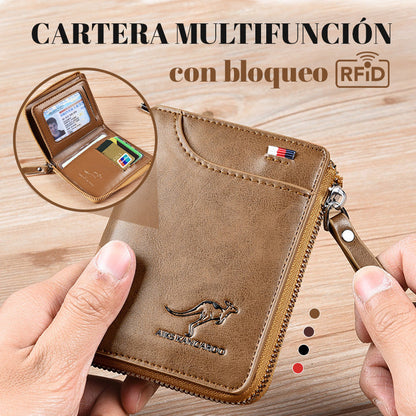 🔥Promoción del Día del Padre🔥Cartera multifunción con bloqueo RFID