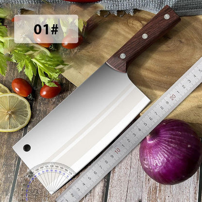 Cuchillo de cocina forjado, afilado y duradero