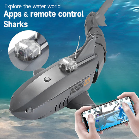 🦈2.4G wireless control of underwater shark camera drone（Free shipping🔥）