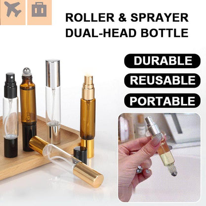 🎁 4PCS 10ml Essential Oil Roller Sprayer Dual-head Bottle (80% off)