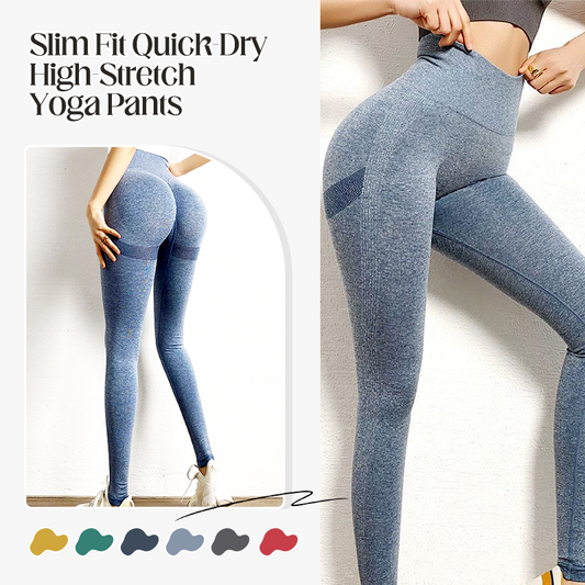 Slim Fit Quick-Dry High-Stretch Yoga Pants