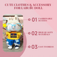 Cute Clothes & Accessory for Labubu Doll
