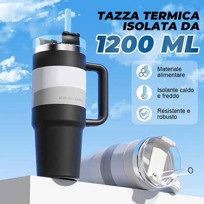 Tazza Termica Isolata da 1200 ml in Fitness e Auto