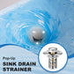 Pop-Up Bathroom Sink Drain Strainer