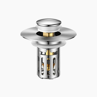 Pop-Up Bathroom Sink Drain Strainer