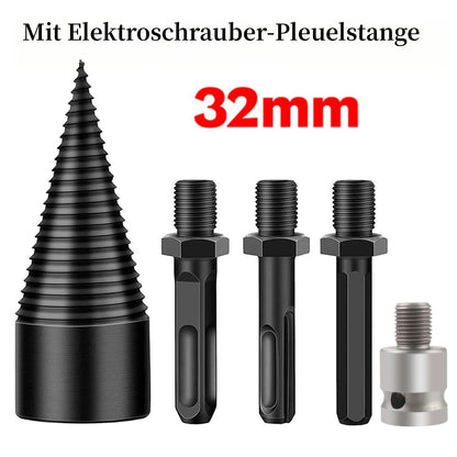 🔥50 % Rabatt🔥Schluss mit der Axt! Holzspaltbohrer für Bohrmaschine – schnell, mühelos & kraftsparend