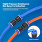 ✨1/4 Inch Pneumatic Push-to-Connect Air Hose Fittings Kit ⚡🔧