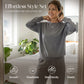Women's Long Sleeve Top & Wide-Leg Pants 2-Piece Set