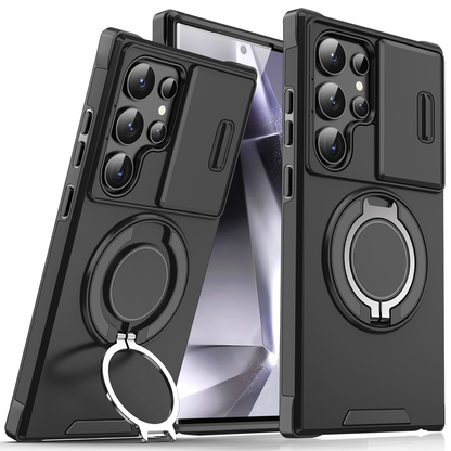 Kameraschutz-Handyhülle mit magnetischem Ständer für Samsung