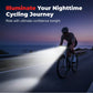 2000 LM Dual-Beam-Fahrradlampe, über USB aufladbar, wasserdichter, heller Fahrradscheinwerfer, Frontlampe mit einstellbarem Lichtstrahl für Nachtfahrten und Mountainbiking