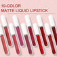 ⏰ 1 Set kaufen + 1 gratis dazu💄 10-teiliges Liquid Matte Lipgloss-Set | Wasserfest & Kussfest (50% Rabatt)