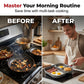 🍳 JETZT 50 % RABATT! 🥞 Antihaft-Frühstückspfanne – 3-in-1-Design, Titanbeschichtung und für alle Herdarten geeignet – Eier, Fleisch und Pfannkuchen ganz einfach zubereiten 🧈