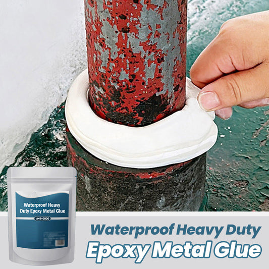 Hochbelastbarer, wasserfester Epoxid-Metallkleber | Schnell aushärtender Klebstoff für Reparaturen an Metall, Holz, Stein und Kerami