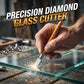 Professioneller Diamant-Glasschneider mit Griff aus Aluminiumlegierung und Rollenrad