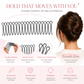 📢📢50 % Rabatt!!🥳 💞 50K+ VERKAUFT! 💇‍♀️✨ Flexibler, unsichtbarer Haarkamm – unsichtbar, flexibel und rutschfest – sorgt sofort für perfekten, sicheren Halt! 🌟