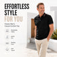 Herren-T-Shirt mit bedrucktem Revers und kontrastfarbenem Kragen