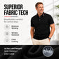 Herren-T-Shirt mit bedrucktem Revers und kontrastfarbenem Kragen