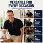 Herren-T-Shirt mit bedrucktem Revers und kontrastfarbenem Kragen