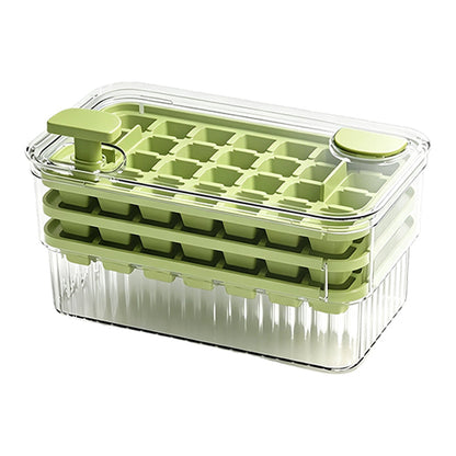 ⏳Begrenzte Zeit 50% Rabatt💥Eiswürfelform zum Auspressen mit Aufbewahrungsbox und Deckel
