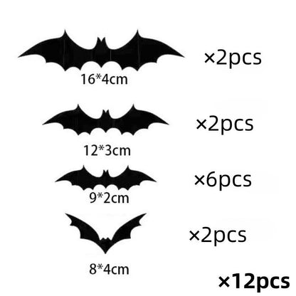 DIY-Halloween-3D-Fledermaus-Dekorationsaufkleber