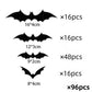 DIY-Halloween-3D-Fledermaus-Dekorationsaufkleber
