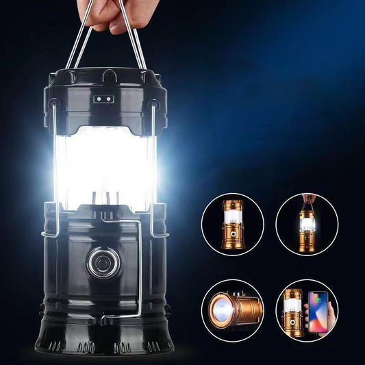 Ausziehbare Campinglampe mit Solarenergie