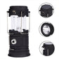 Ausziehbare Campinglampe mit Solarenergie