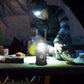 Ausziehbare Campinglampe mit Solarenergie