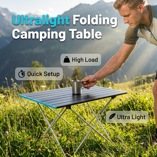 Ultraleichter Aluminium-Klapptisch für Camping