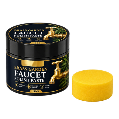 Polierpaste für Gartenarmaturen aus Messing