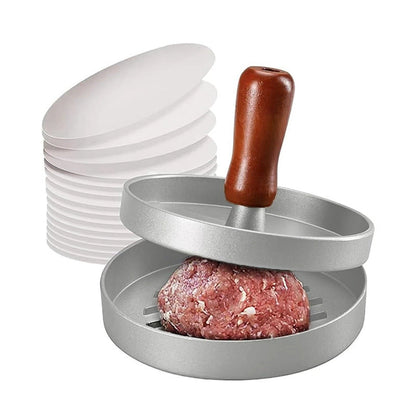 Burgerpresse mit Holzgriff
