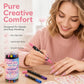 24-Farben Nail-Art-Stifte Set mit Doppelspitze – 12 Stifte