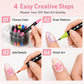 24-Farben Nail-Art-Stifte Set mit Doppelspitze – 12 Stifte