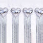 🎉JETZT 50 % RABATT! Party-Folienballon-Set mit Quaste – Sternförmiger Folienballon & Hintergrundset mit metallischem Lametta-Vorhang, einfach aufzubauender Fotohintergrund für Geburtstage, Feiern und Themenpartys