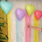 🎉JETZT 50 % RABATT! Party-Folienballon-Set mit Quaste – Sternförmiger Folienballon & Hintergrundset mit metallischem Lametta-Vorhang, einfach aufzubauender Fotohintergrund für Geburtstage, Feiern und Themenpartys