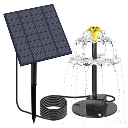 Solarbetriebene Springbrunnenpumpe für Gartenteich